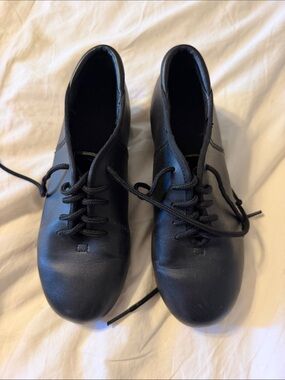 Kids Black Lace-Up Jazz Boots for Dance